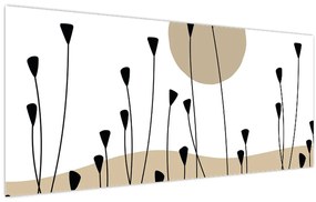 Obraz - Grafická lúka N⁰2 (120x50 cm)