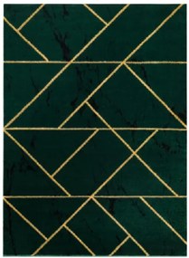 Dywany Łuszczów Kusový koberec Emerald geometric 1012 green and gold - 160x220 cm