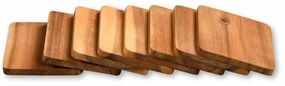 Kesper 28958 Sada doštičiek na raclette akácia, 8 ks, 10 x 8 x 0,7 cm