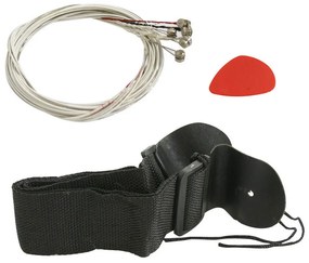 Akustický gitarový set pre začiatočníkov s ladičkou navyše, 2 farebné prevedenia, čierny