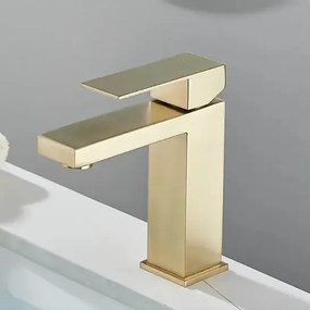 Elegantná umývadlová batéria - Puroharjü Brúsená zlatá Nízka