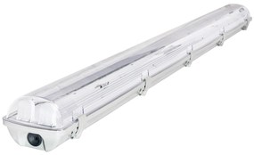 BERGE Svitidlo + 2x LED trubica - T8 - 120cm - 18W - 3240Lm - studená biela - SADA