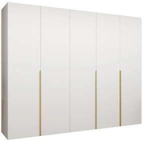 Skriňa Alicante I 250 biela/zlatá