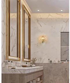 Searchlight 28980SB - Nástenné svietidlo SHELL 1xG9/7W/230V dymové