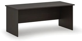 Kancelársky písací stôl rovný PRIMO WOOD, 1800 x 800 mm, wenge