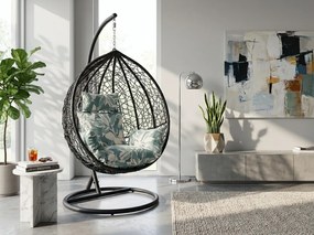 Vankúš do závesného kresla KOKON, zeleno-biely