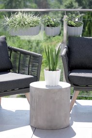 Plastový balkónový kvetináč DDECZ400 38,3 cm - antracit