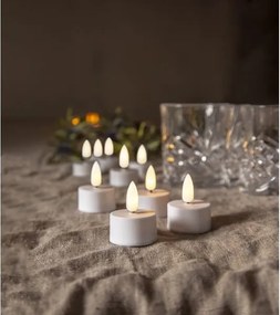 STAR TRADING Čajová LED sviečka Flamme White – set 2 ks