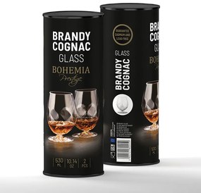 BOHEMIA PRESTIGE DESIRE POHÁR NA KOŇAK V TUBE 530 ML SADA 2KS