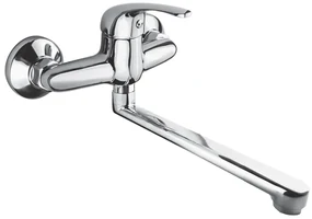 Mereo Mereo, Drezová nástenná batéria, Lila, s ramienkom plochým rovným 210 mm, chróm, MER-CBEE302
