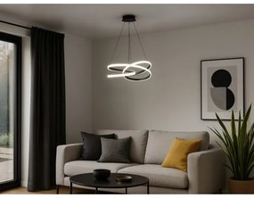 LED stmievateľný závesný luster na lanku LED/90W/230V 3000-6500K pr. 47 cm + diaľkové ovládanie