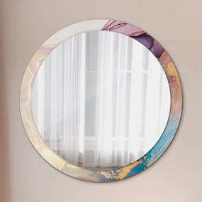 Okrúhle ozdobné zrkadlo Mramorový kameň fi 100 cm