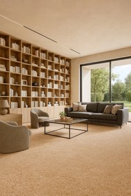 Betap, Koberec metráž Dynasty 70, na mieru, šíře 4m, béžová, filc, detská izba