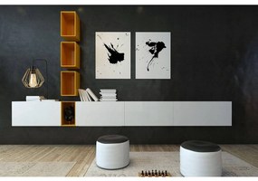 Stolná lampa Nuvola 1, 1x zlaté drôtené tienidlo