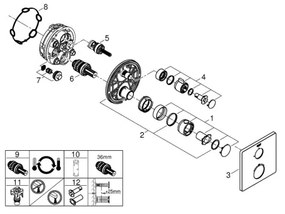GROHE 24078000 - Termostatická sprchová batéria GROHTHERM lesklý chróm