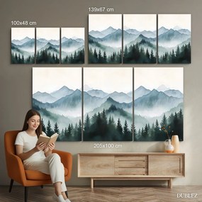 DUBLEZ | Viacdielny obraz - Horská krajina