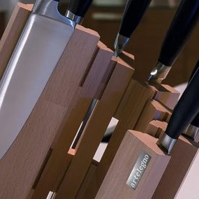 Magnetický stojan na nože ARTELEGNO Pisa Collection - buk
