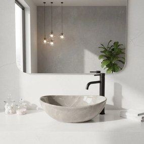 Keramické umývadlo na dosku REA SOFIA Mini 35x26, mramor