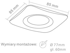 Orlicki design Moderné podhľadové svietidlo Bello IP44 biela