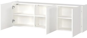 Biely TV stolík 138x45 cm Piana – Germania