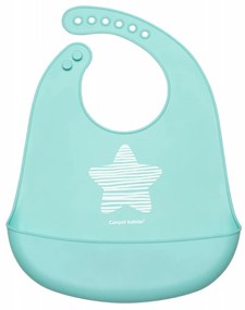 Silikónový podbradník s vreckom Canpol babies, Pastel - mätový