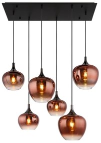 Globo 15548-6HG - Luster na lanku MAXY 6xE27/40W/230V medená