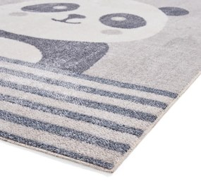 Svetlosivý detský koberec 120x170 cm Vida Kids Panda – Think Rugs