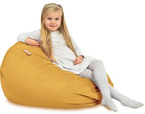 Plyšový sedací vak SAKO Horčicový