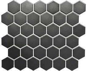 Keramická mozaika HX 095 čierna, matná 32,5 x 28,1 cm