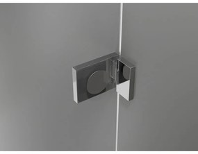 Mexen, Mexen Lunar L sklápacie pravé sprchové dvere 110 cm, transparentné, chróm - 834L-110-000-01-00-P