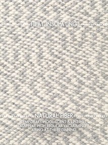 ELLE Decoration, Kusový koberec Lyon Beans 106317 Natural Cream Grey kruh z kolekcie Elle, 160x160 (priemer) kruh, šedá, obývacia izba