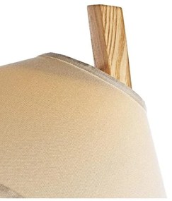 Drevená stojacia lampa 1xE27/60W/230V masív/jaseň