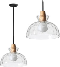 Toolight Toolight, závesné svietidlo APP1184-1CP C, hnedá-číra, OSW-14027