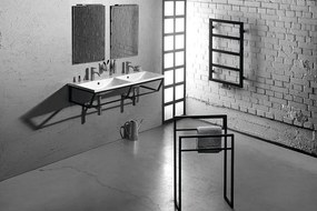 Sapho Sapho, SKA konzola pod umývadlo/dosku, 160x22x51cm, čierna matná, SKA860