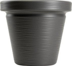 Plastový květináč Riflo 40x46 cm antracitový