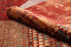 Koberec KASHQAI 4327 300 Patchwork bordový
