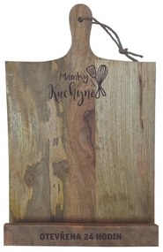 Bohemia Gifts Drevený stojan na kuchárku - Mamky kuchyně
