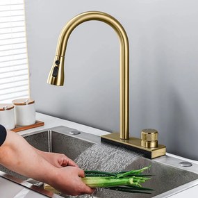 Rea Conor, kuchynská batéria h-400, zlatá matná, REA-B6312