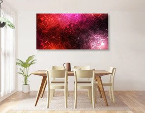 Obraz Mandala s galaktickým pozadím Varianta: 120x60