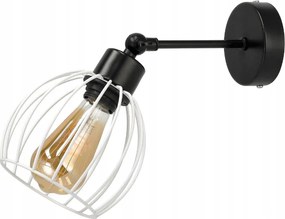 BERGE LED nástenné svietidlo - 1xE27 - DRUCIAN WHITE sféra