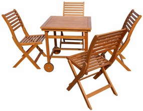 Rozkladacia zostava PARIS - 1x stôl+ 4x stoličky