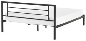 Manželská posteľ 140 cm Cush (čierna) (s roštom). Vlastná spoľahlivá doprava až k Vám domov. 1078519