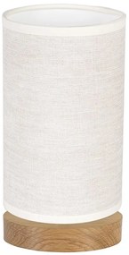 Spot-Light DO70884174 - Stolná lampa FIRE 1xE27/25W/230V dub/béžová