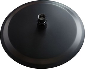 Hlavová sprcha so sprchovým ramienkom, okrúhla Rea P0501 25 cm, čierna matná