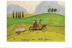 Umelecká tlač Sam Toft - Taking the Ducks Home, Sam Toft, (40 x 30 cm)