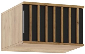 Nadstavec na skriňu Sorento craft zlatá/čierna