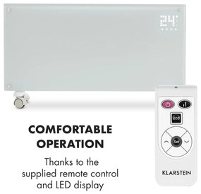 Klarstein Bornholm, konvektor, 2000 W, LED displej, 2 stupne ohrevu, biely