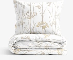Goldea bavlnené posteľné obliečky - okrasné rastliny 140 x 200 a 70 x 90 cm