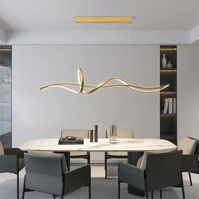 Brilagi - stmievateľný LED luster na lanku SIGNATURE LED/55W/230V 120x23 cm zlatý + DO