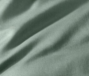 Posteľná bielizeň z bavlny a saténu, zelená, štandardná veľkosť